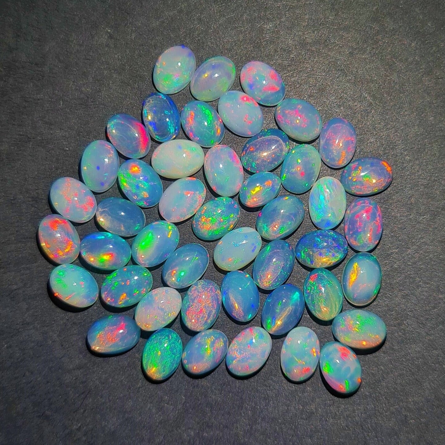 Natural Ethiopian Opal 9x13 mm Cabochon, Opal Cabochon~ Oval Cabochon Calibrated Size~ Opal Loose Stone. (Natural)