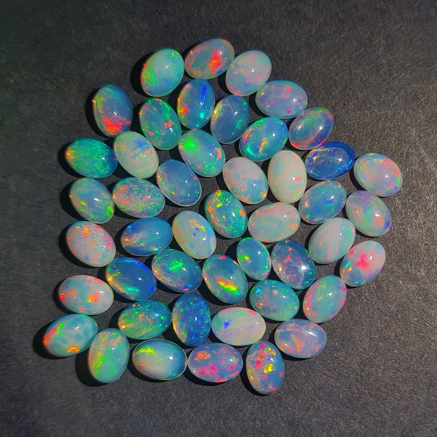 Natural Ethiopian Opal 9x13 mm Cabochon, Opal Cabochon~ Oval Cabochon Calibrated Size~ Opal Loose Stone.