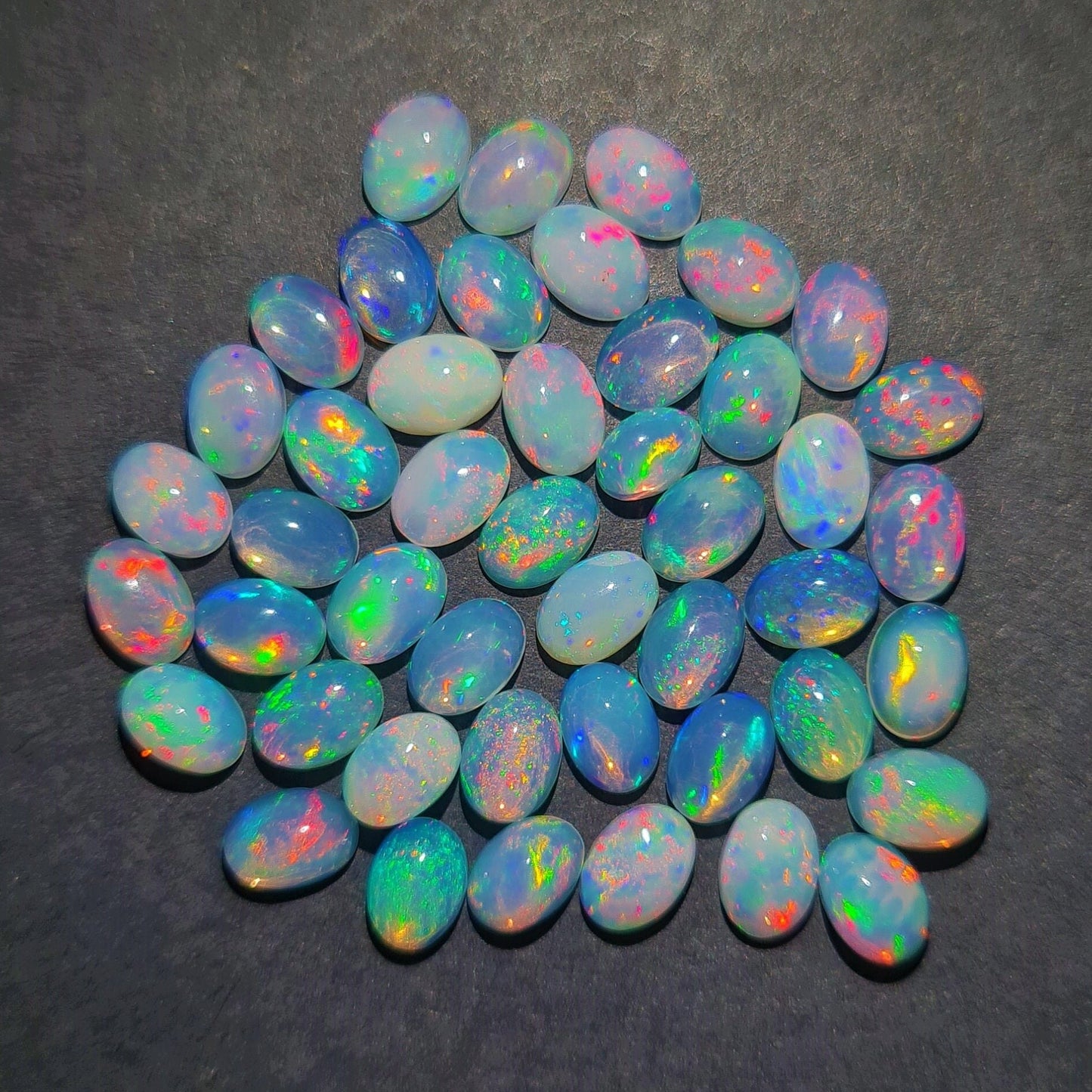 Natural Ethiopian Opal 9x13 mm Cabochon, Opal Cabochon~ Oval Cabochon Calibrated Size~ Opal Loose Stone. (Natural)