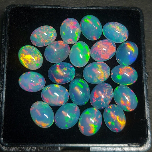 Natural Ethiopian Opal 9x13 mm Cabochon, Opal Cabochon~ Oval Cabochon Calibrated Size~ Opal Loose Stone. (Natural)