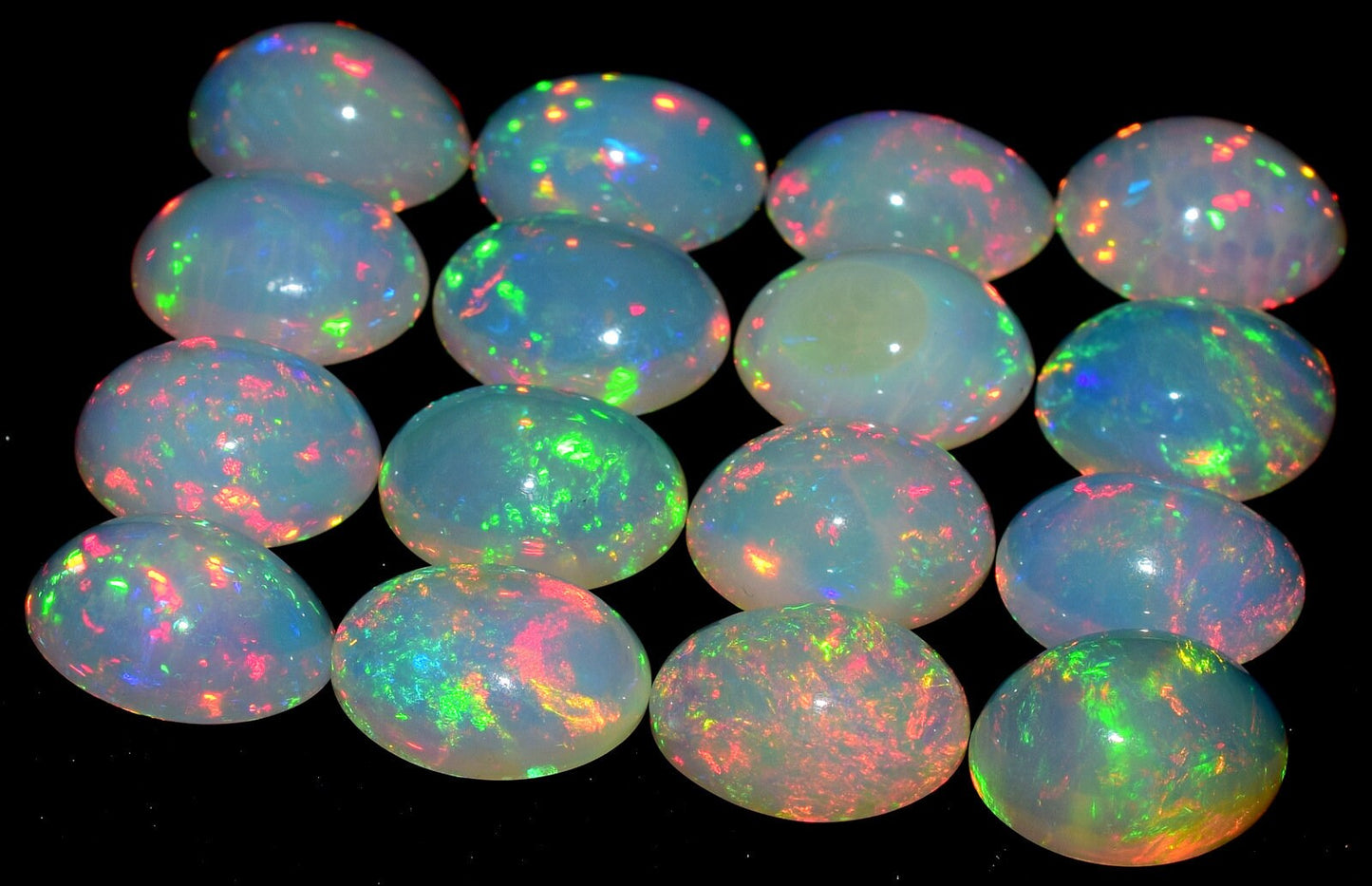 Natural Ethiopian Opal 10x13 mm Oval Cabochon, Opal Cabochon~ Oval Cabochon Calibrated Size~ Opal Loose Stone~ Opal Cabochon.