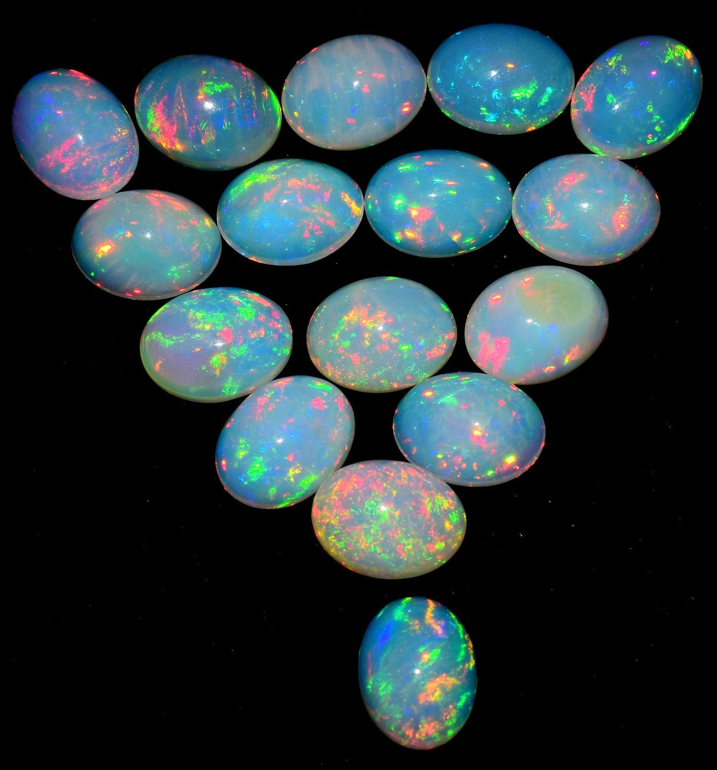 Natural Ethiopian Opal 10x13 mm Oval Cabochon, Opal Cabochon~ Oval Cabochon Calibrated Size~ Opal Loose Stone~ Opal Cabochon. (Natural)