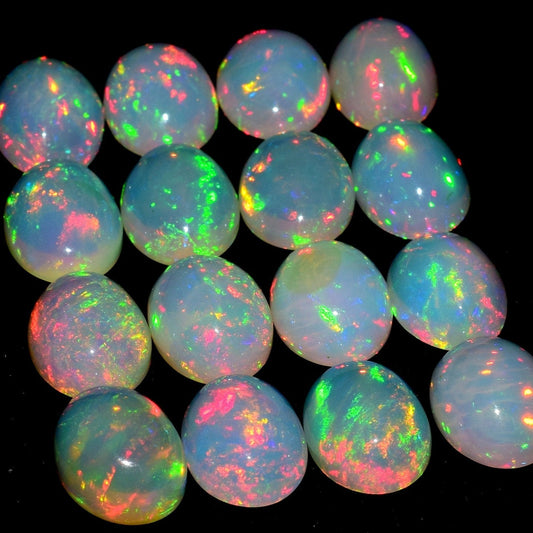 Natural Ethiopian Opal 10x13 mm Oval Cabochon, Opal Cabochon~ Oval Cabochon Calibrated Size~ Opal Loose Stone~ Opal Cabochon. (Natural)