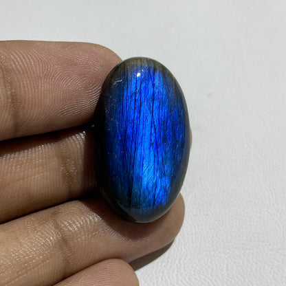 Blue Labradorite Oval Cabochon, 21x14x5 mm, 22 Carats, Loose Gemstone for Jewelry Making