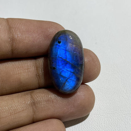 Blue Labradorite Oval Cabochon, 21x14x5 mm, 22 Carats, Loose Gemstone for Jewelry Making
