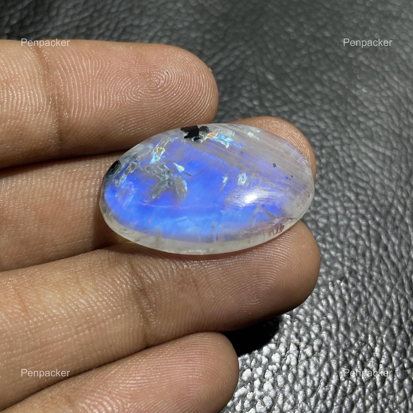 Rainbow Moonstone For Jewelry Making- Oval Moonstone ( 33.50 Cts )-  30x19x6 mm
