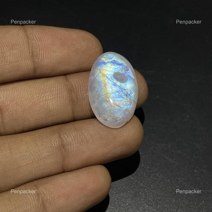 Moonstone Oval Cabochon, 24.20 Cts, 26x19x5 mm, Loose Gemstone for Jewelry Making