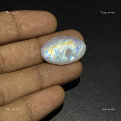 Moonstone Oval Cabochon, 24.20 Cts, 26x19x5 mm, Loose Gemstone for Jewelry Making