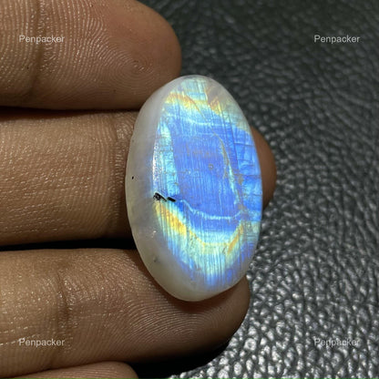 Ova Rainbow Moonstone Cabochon- Colorful Moonstone Gemstone For Jewelry