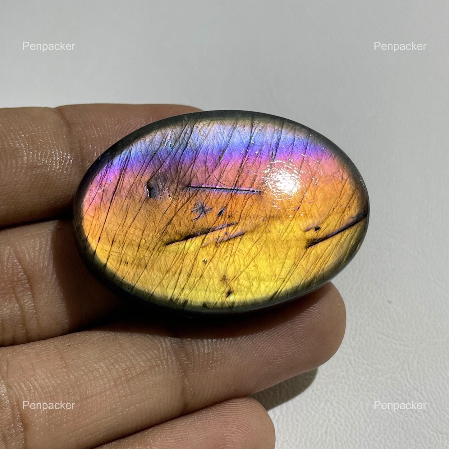 Multi Fire Labradorite Cabochon: Oval Shape Spectrolite Gemstone For Jewelry Making