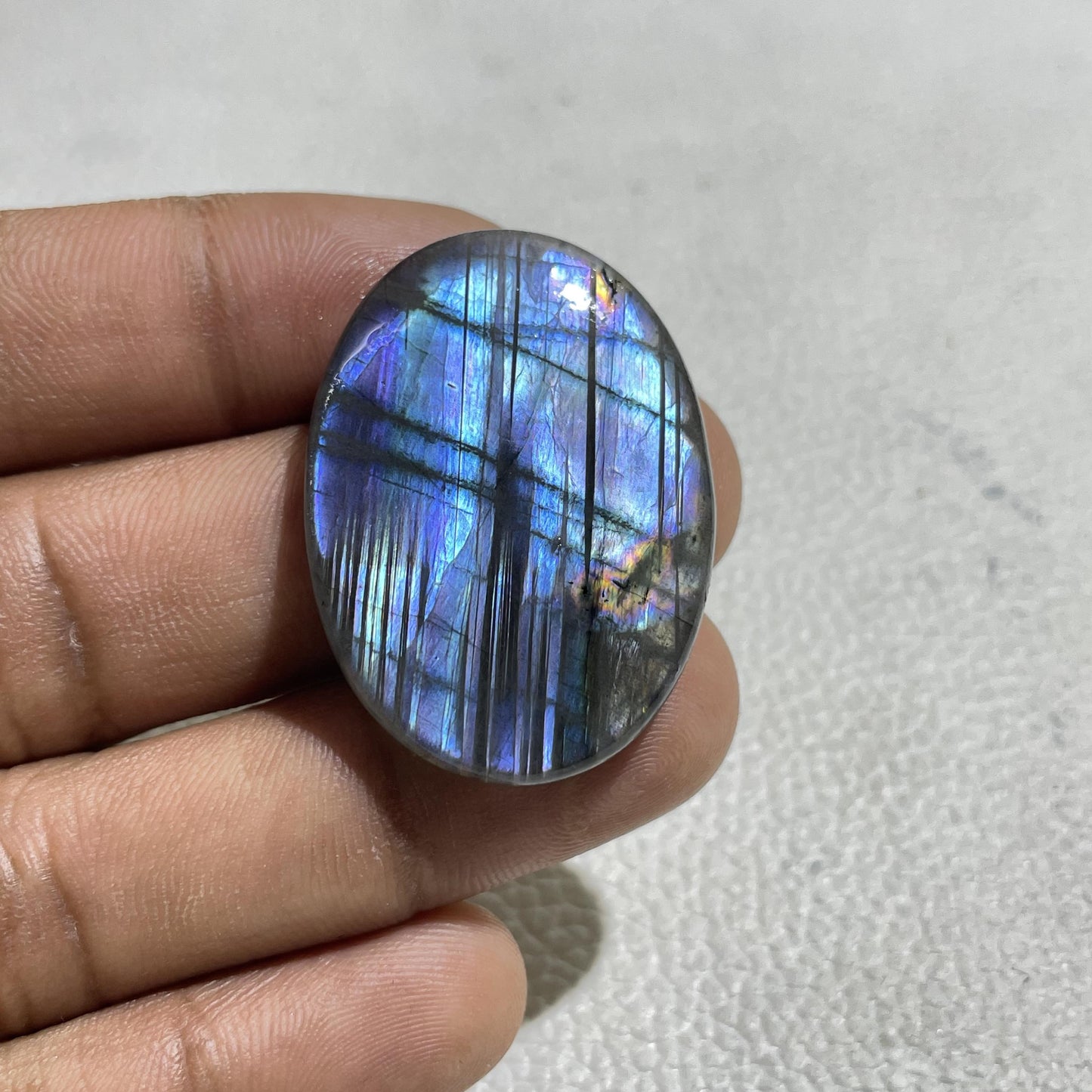 Natural Multicolor Labradorite Oval Cabochon, Jewelry Making Stone