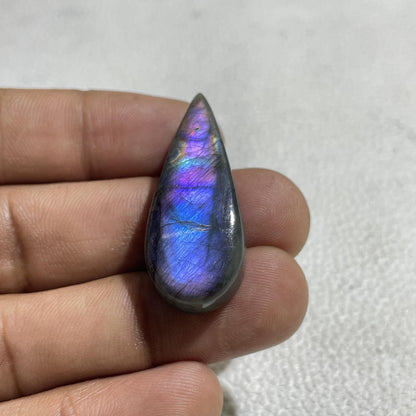 Multicolor Labradorite Pear Cabochon, Jewelry Making Stone