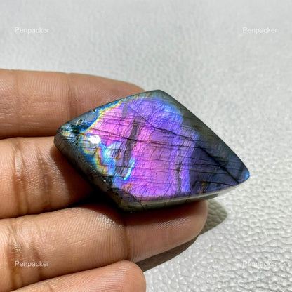 Purple Labradorite Fancy Cabochon, 107.90 ct, Loose Gemstone for Jewelry Making