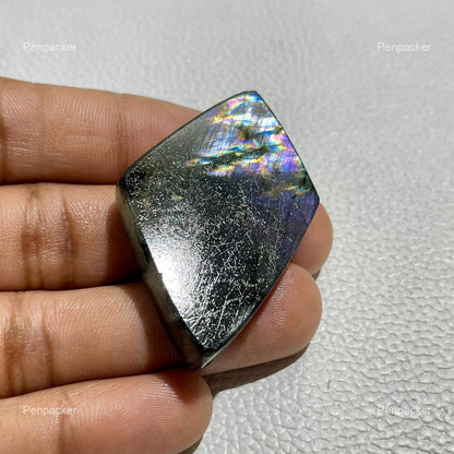 Purple Labradorite Fancy Cabochon, 107.90 ct, Loose Gemstone for Jewelry Making