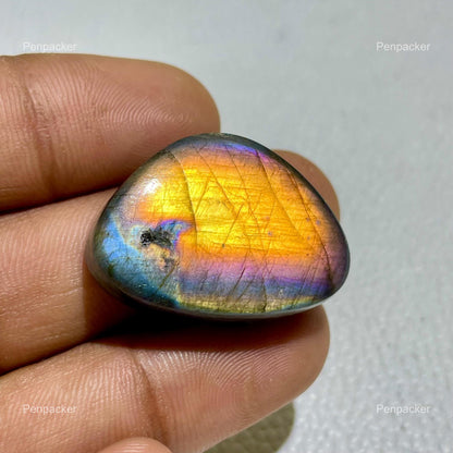 AAA Labradorite Cabochon, 49.90 Cts, Loose Gemstone for Jewelry Making
