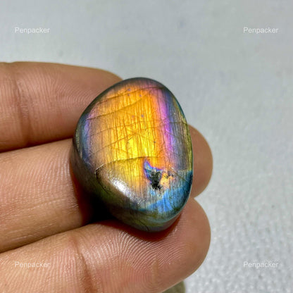 AAA Labradorite Cabochon, 49.90 Cts, Loose Gemstone for Jewelry Making