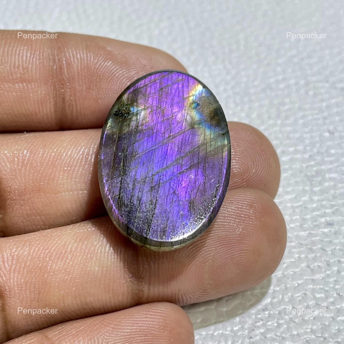 Natural Purple Labradorite Oval Cabochon, Jewelry Making Stone