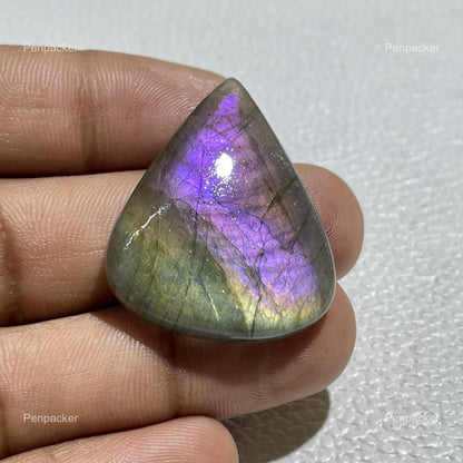 Natural Purple Labradorite Pear Cabochon, Jewelry Making Stone