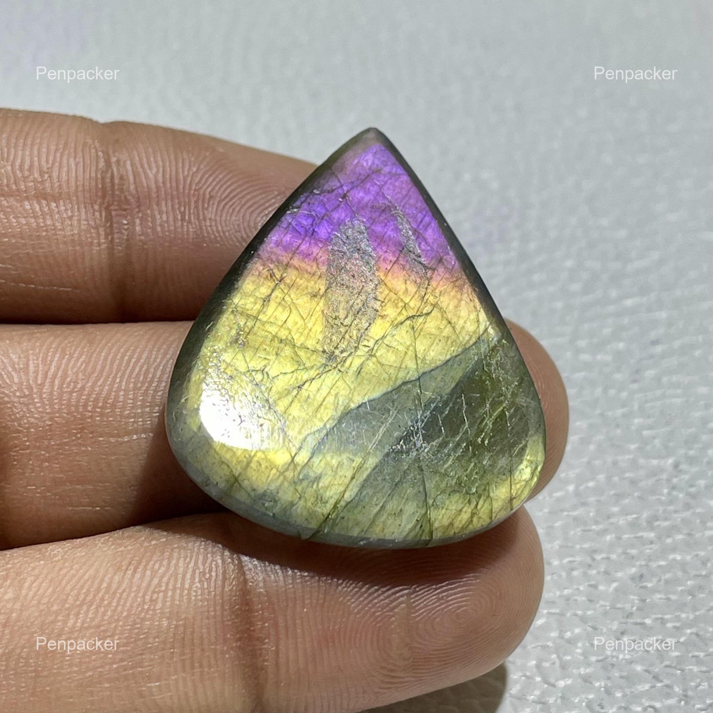 Natural Purple Labradorite Pear Cabochon, Jewelry Making Stone