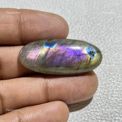 Purple Labradorite Oval Cabochon, Jewelry Making Stone