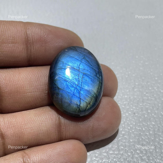 Blue Labradorite Oval Cabochon: Natural Loose Gemstone