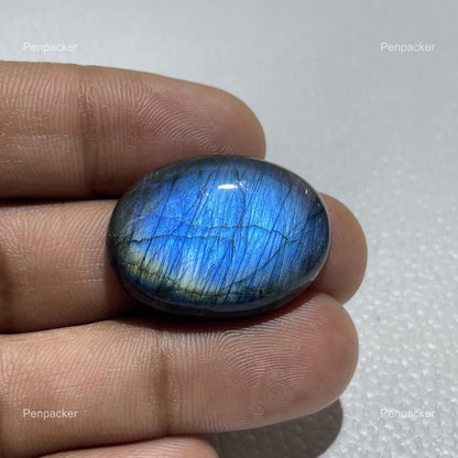 Natural Blue Labradorite Oval Cabochon, Ring Making Stone