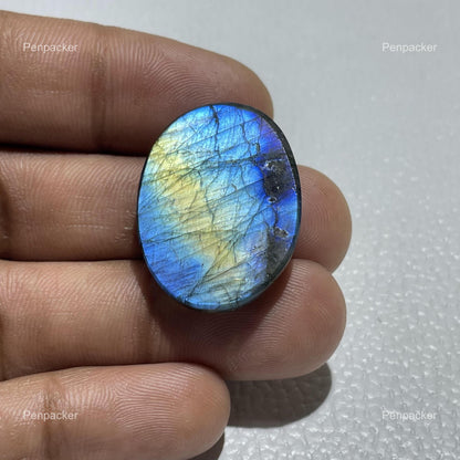Natural Blue Labradorite Oval Cabochon, Ring Making Stone