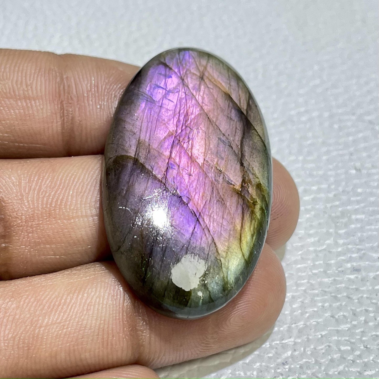 Natural Purple Labradorite Oval Cabochon, Pendant Setting Stone