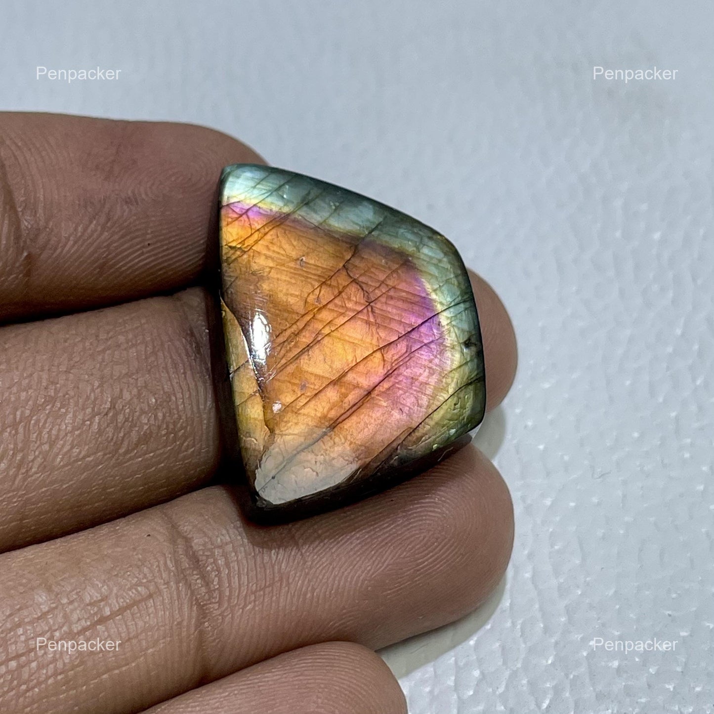 Natural Labradorite Cabochon: Multicolor Fancy Gemstone, Spiritual Crystal