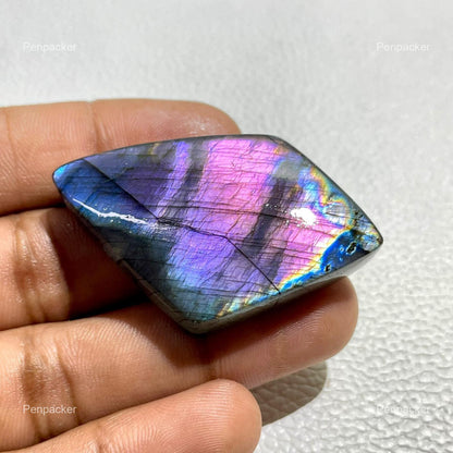Purple Labradorite Fancy Cabochon, 107.90 ct, Loose Gemstone for Jewelry Making
