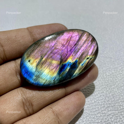 Purple Labradorite Oval Cabochon, Loose Gemstone