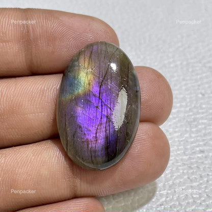Natural Purple Labradorite Oval Cabochon, Jewelry Making Stone