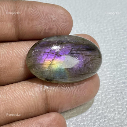Natural Purple Labradorite Oval Cabochon, Jewelry Making Stone