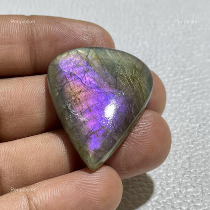 Natural Purple Labradorite Pear Cabochon, Jewelry Making Stone