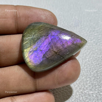 Natural Purple Labradorite Pear Cabochon, Jewelry Making Stone