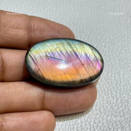 Multicolor Labradorite Oval Cabochon, Loose Gemstone
