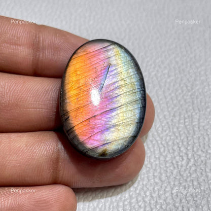 Multicolor Labradorite Oval Cabochon, Loose Gemstone