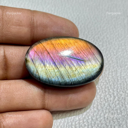 Multicolor Labradorite Oval Cabochon, Loose Gemstone