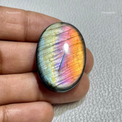 Multicolor Labradorite Oval Cabochon, Loose Gemstone