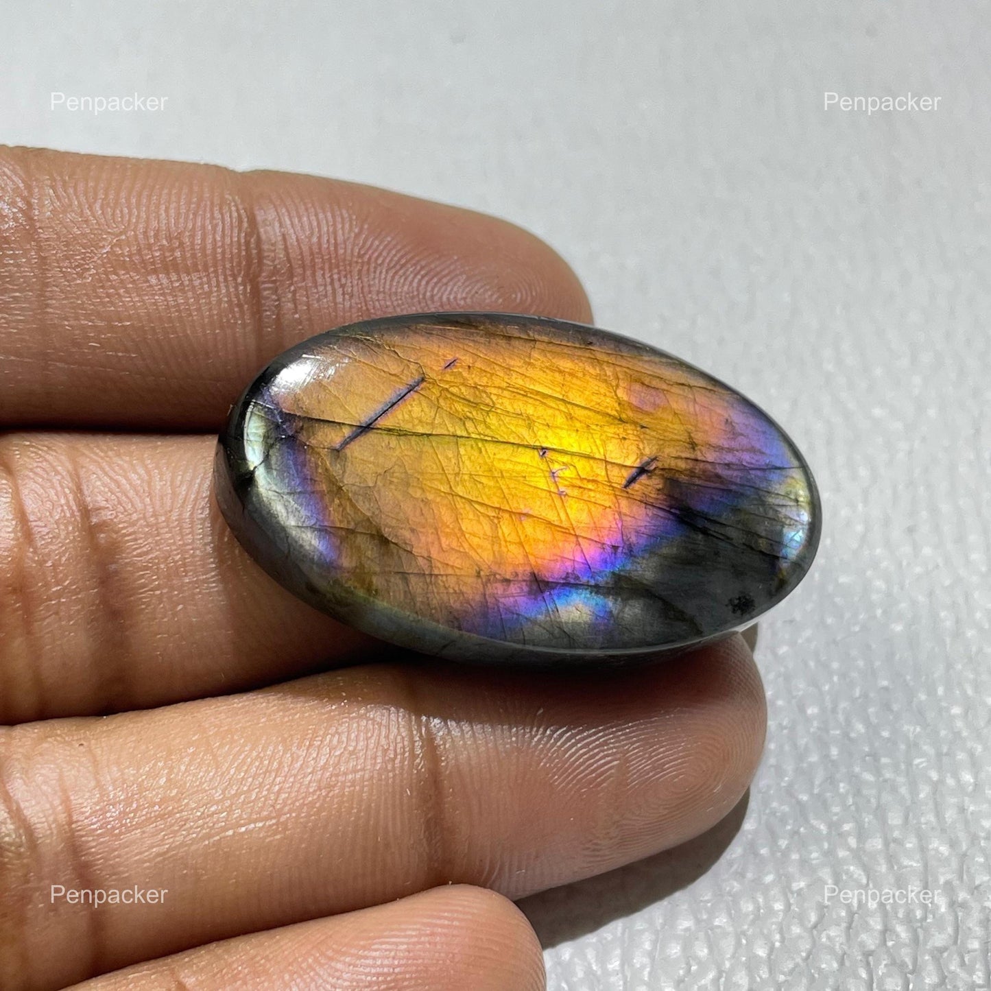 Multicolor Labradorite Oval Cabochon: Natural Loose Gemstone