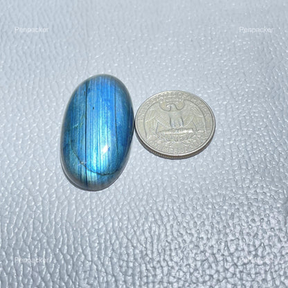 Natural Blue Labradorite Oval Cabochon, Collector Gemstone