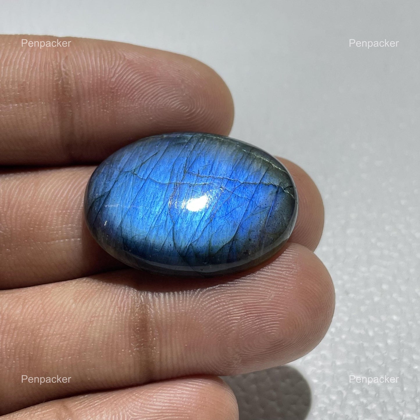 Blue Labradorite Oval Cabochon: Natural Loose Gemstone