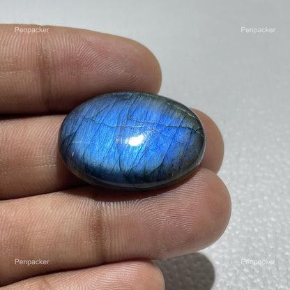 Natural Blue Labradorite Oval Cabochon, Ring Making Stone