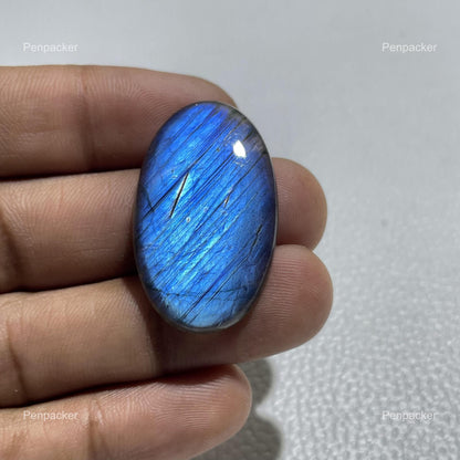Natural Blue Labradorite Oval Cabochon, Pendant Setting Stone