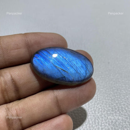Natural Blue Labradorite Oval Cabochon, Pendant Setting Stone