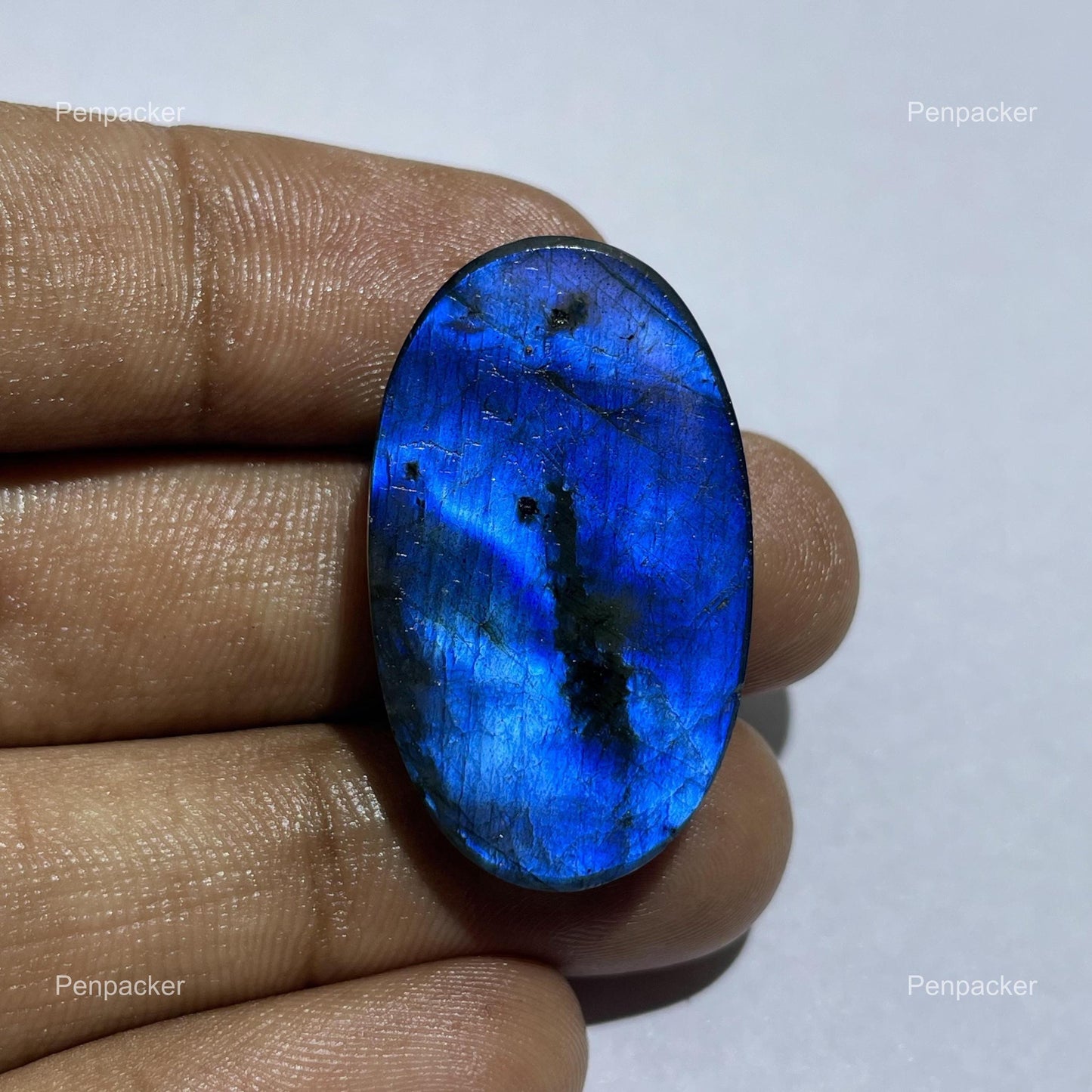 Natural Blue Labradorite Oval Cabochon, Jewelry Making Stone