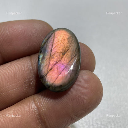 Multicolor Labradorite Oval Cabochon, - 28x16x5 MM, - 22.30, Loose Gemstone for Jewelry Making