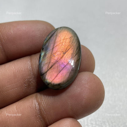 Multicolor Labradorite Oval Cabochon, - 28x16x5 MM, - 22.30, Loose Gemstone for Jewelry Making