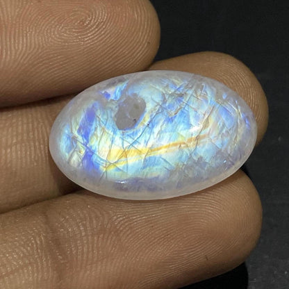 Moonstone Oval Cabochon, 24.20 Cts, 26x19x5 mm, Loose Gemstone for Jewelry Making