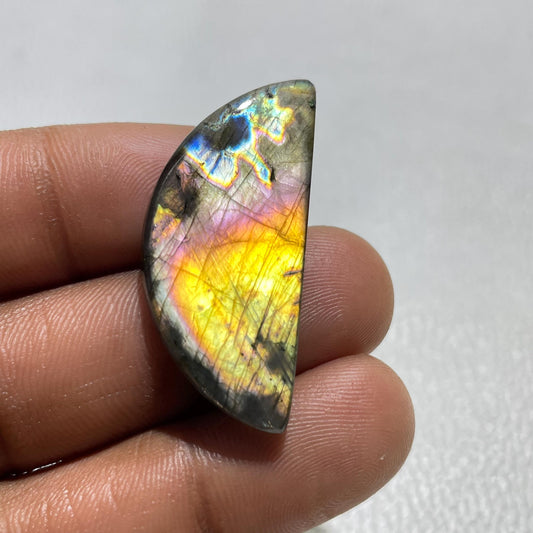 Multicolor Labradorite Cabochon: Natural Gemstone for Jewelry Making